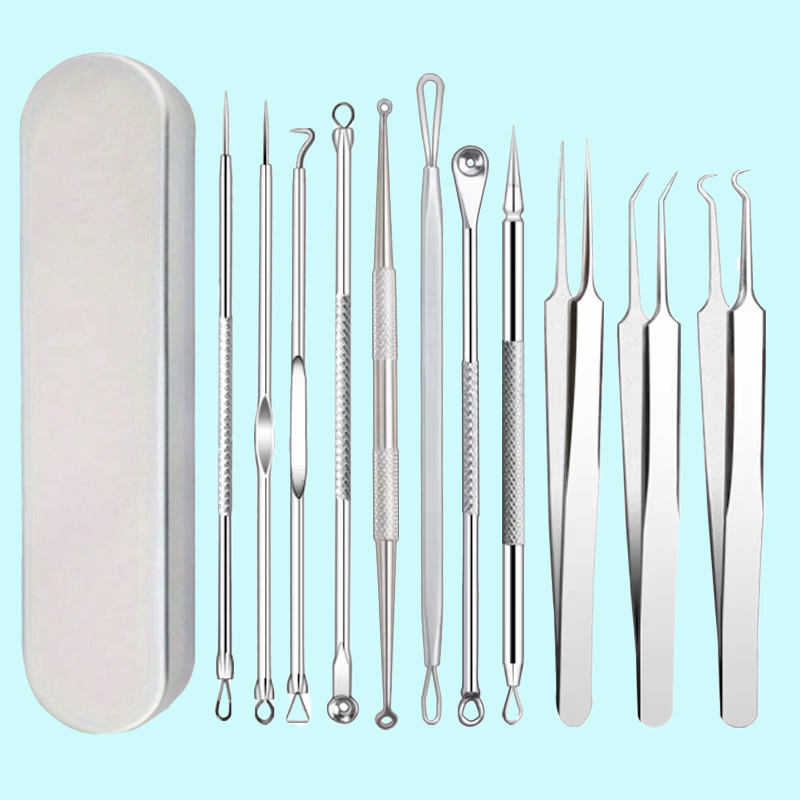 Skincare Ingredients Checker - 11Pcs/Set Acne Needle Blackhead Clip Remover