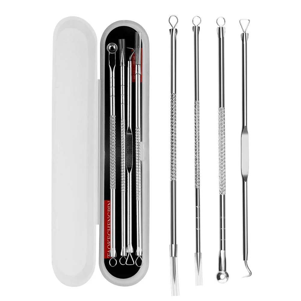 Skincare Ingredients Checker - 4Pcs Blackhead Acne Remover Set Beauty