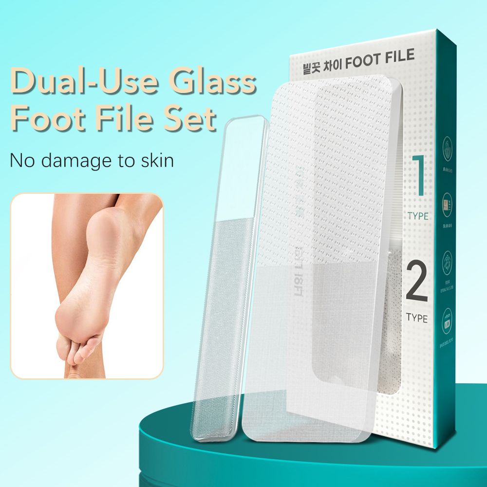 2Pcs/set Glass Foot File Set C - огляд і ціна Skincare Ingredients Checker