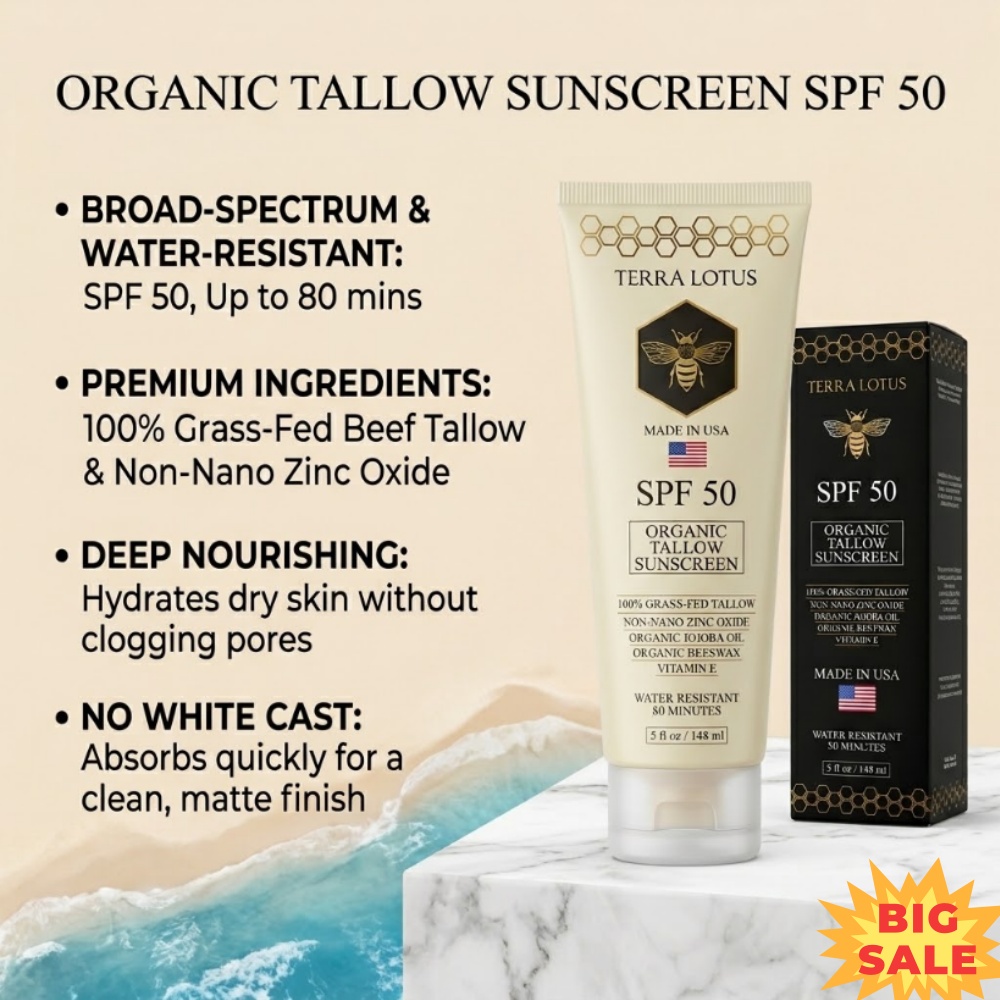 Organic Tallow Sunscreen SPF 5 - огляд і ціна Spf 50 Sunscreen