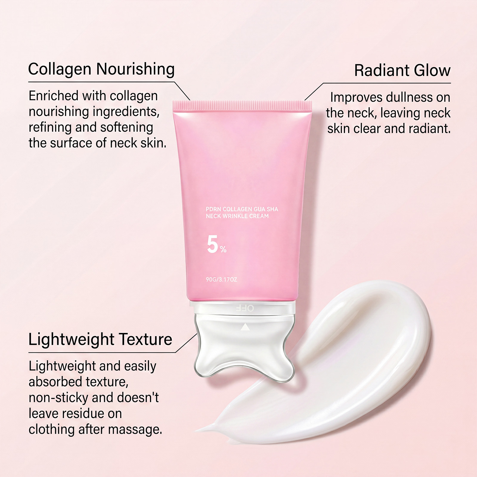 Collagen Neck Cream Massage Li - огляд і ціна Skincare Glad2Glow