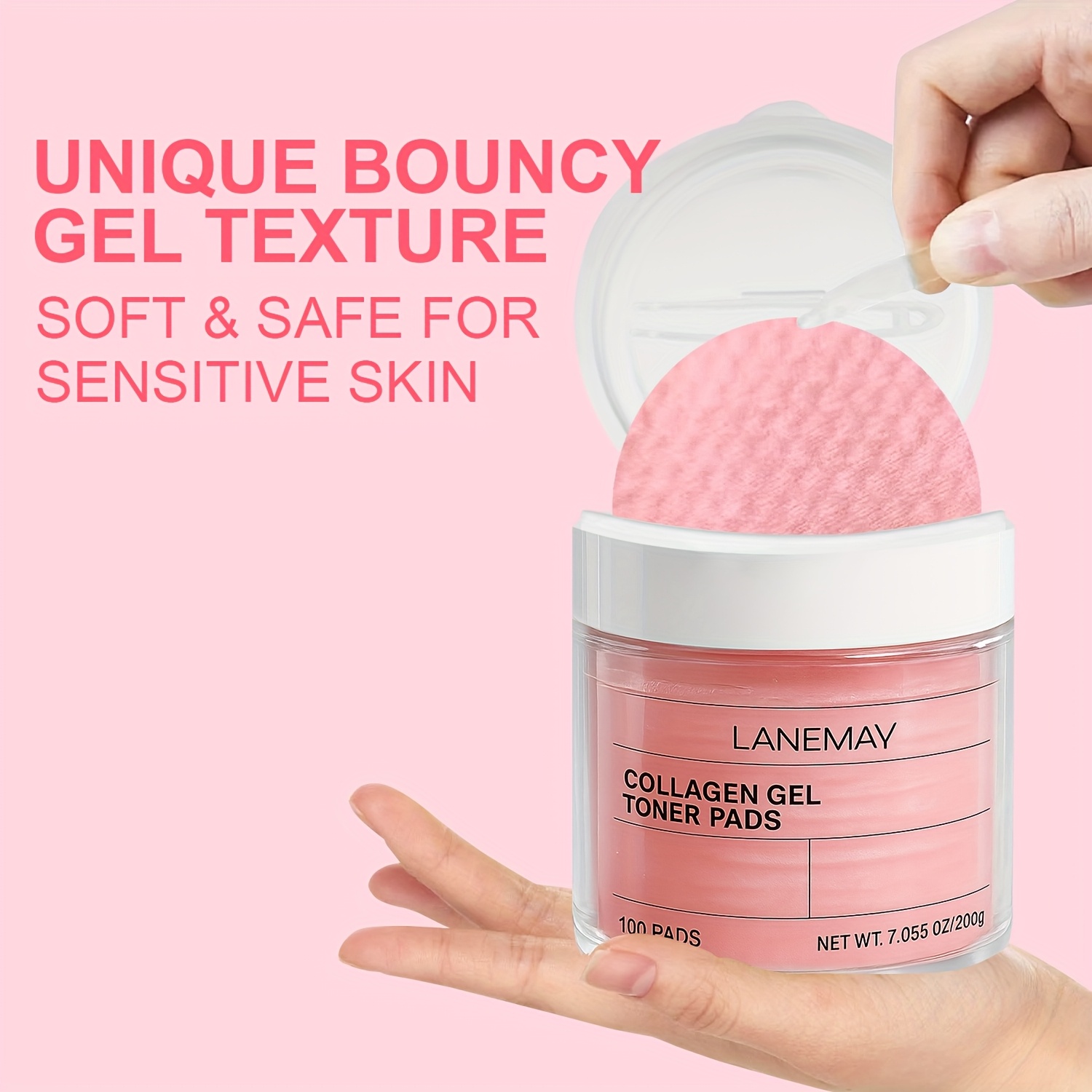100 PADS Collagen Gel Toner Pa - огляд і ціна Skincare Glad2Glow