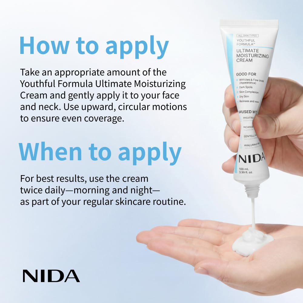 NIDA Moisturizing Cream+Sunscr - огляд і ціна Spf 50 Sunscreen